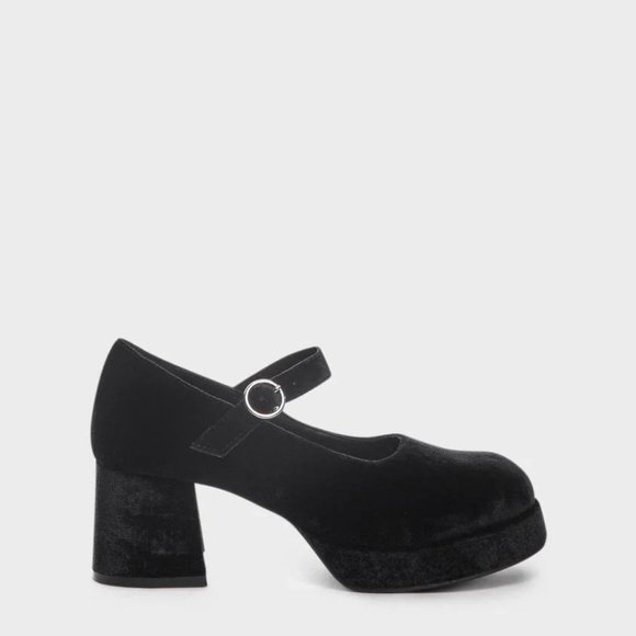 Delias Recess Junkie Velvet Mary Janes - Picture 2 of 3